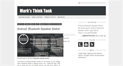 Desktop Screenshot of marksthinktank.com
